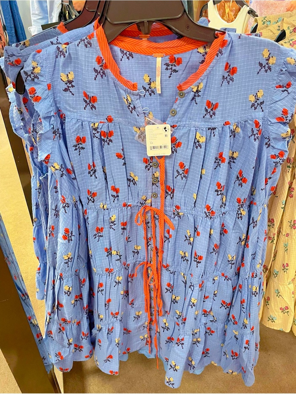 Free People | NWT | Sundown Mini Dress /Allure Blue